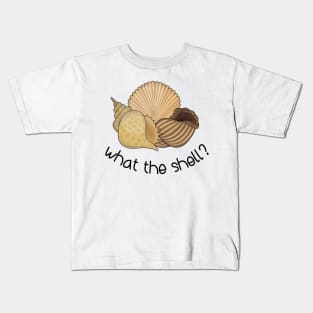 what the shell funny Kids T-Shirt